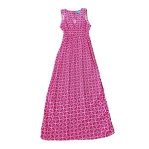 Escapada Maxi Dress Pink Molly Size XS Disney Parks NWT Smocked Barbie keyhole